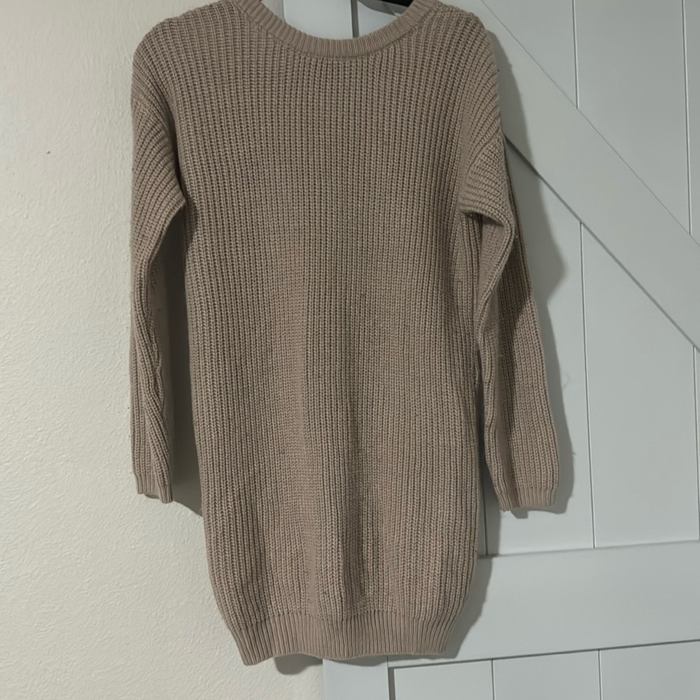 Lulus bringing sexy back mauve sweater dress